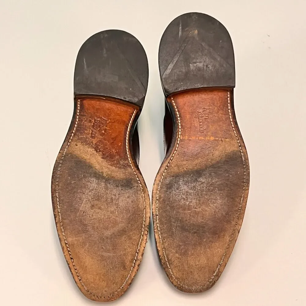 Allen Edmonds Park Avenue Brown Leather Cap-Toe Oxford Dress Shoes 11B 1USA